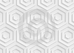 White paper geometric pattern, abstract background template for website, banner, business card, invitation