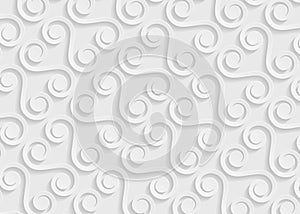 White paper geometric pattern, abstract background template for website, banner, business card, invitation