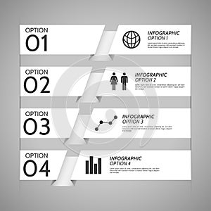 White Paper Infographic Option Background