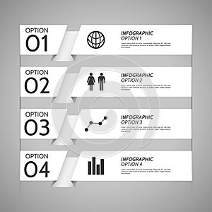 White Paper Infographic Option Background