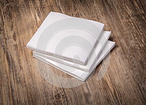 White paper napkin