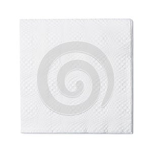 White paper napkin