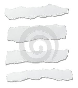 White paper ripped photo
