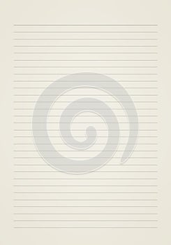 White paper sheet with line pattern for background