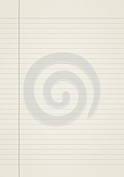 White paper sheet with line pattern background