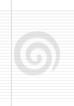 White paper sheet with line pattern background