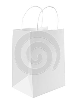 White paper shopping bag