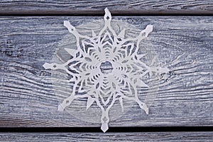 White paper snowflake
