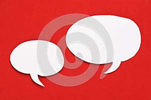 White Paper Speech Bubbles