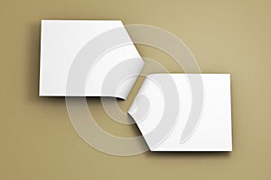 White paper speech bubbles