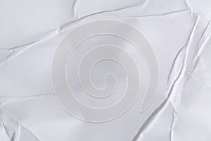 White paper texture. Crumpled paper background
