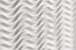 White Paper textured Background - Wave stripes horizontal with unsharpness and space for text photo