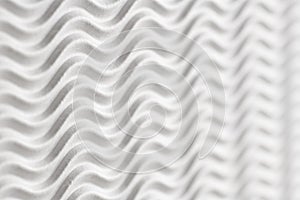 White Paper textured Background - Wave stripes horizontal with unsharpness and space for text photo