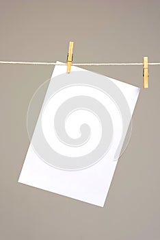 White paper on washing line