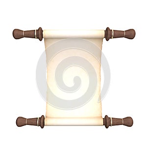 White Parchment Scroll Medieval