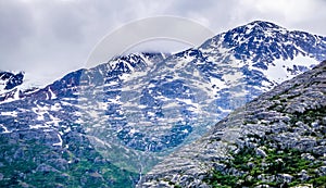 White pass mountains in british columbia
