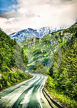 White pass mountains in britiscolumbia