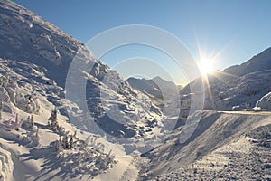 White Pass View along Klondike Highway photo