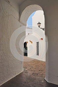 White passageway photo