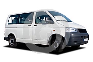 White Passenger Van