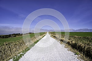 White Path, path paved by Shell in Wakkanai, Hokkaido, Japan