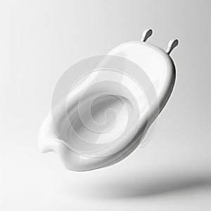 white patient bedpan