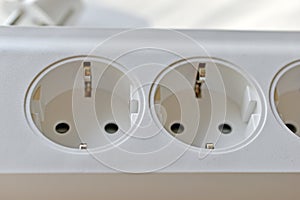 White PC Network Filter Electrical Outlets