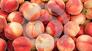 White peaches on display