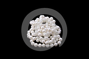 White pearl beads