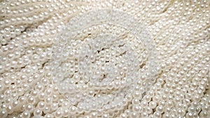 White pearl beads ornaments embroidery collected from ocean sea seashells beach oyster
