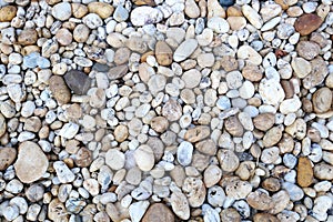 White Pebble beach stone background