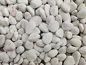 White pebble stone texture background,floor stone pattern