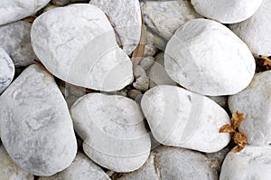 White pebble stones