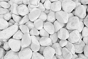White pebble stones texture background
