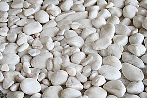 White pebbles photo