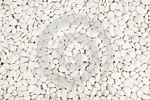 White pebbles background