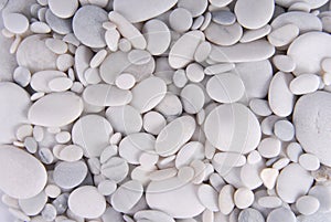 White pebbles
