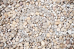 White pebbles Stone texture background