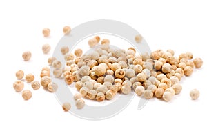 White pepper isolated on the white