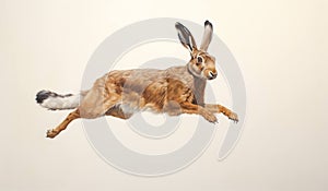 White pets brown background rabbit mammal bunny animal fur hare cute isolated easter ear