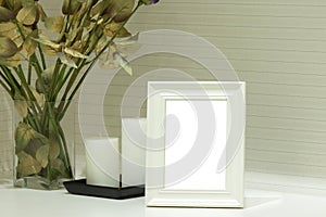 White Photo Frame