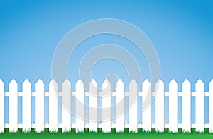 White picket fence photo