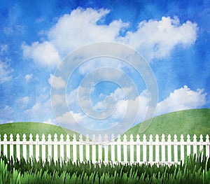 White picket fence