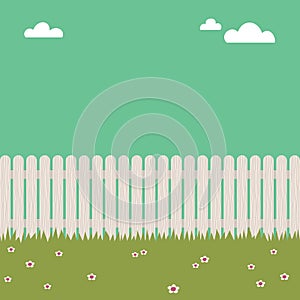 White picket fence