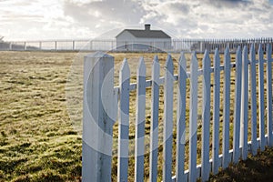 White Picket Fence. American Camp, San Juan Island, Washington.