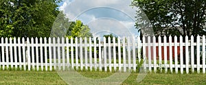 White Picket Fence Banner Panorama