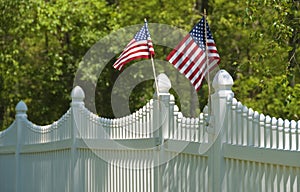 White picket fence, july 4th