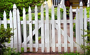 White Picket Fence in Memphis Tennessee