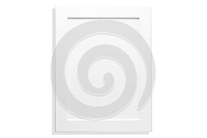 White picture frame isolated on white background