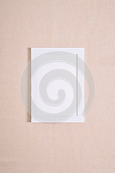 White picture frame mockup